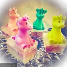 Unicorn bath toy soaps